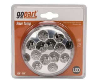 Zadní LED světlo, kulaté O 95 mm, 12/24 V