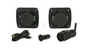 Sada magnetických bezdrátových zadních LED světel, 110 x 103 mm, 7-pin (12 V, Li-ion)