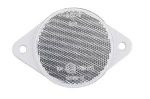 Bilé kulaté odrazky O78 x 8 mm