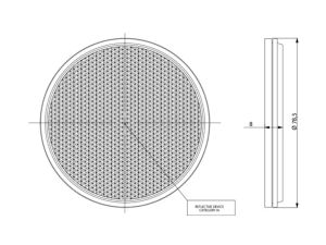 Bilé kulaté samolepicí odrazky O78 x 8 mm