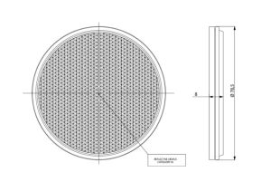 Oranžové kulaté samolepicí odrazky O78 x 8 mm 