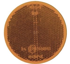 Oranžové kulaté samolepicí odrazky O78 x 8 mm 