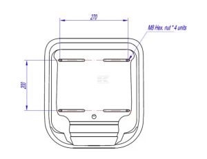 Neodpružené PVC sedadlo šíře 390 mm