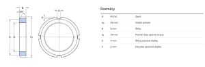 Matice KM 3 - Rozměrové údaje