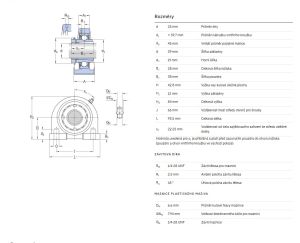 Ložisková jednotka SKF UKPA 206/H - rozměry