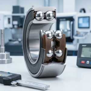 Produktový záběr - SKF 3200 A-2RS1TN9/MT33 Dvouřadé kuličkové ložisko s kosoúhlým stykem