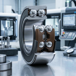 Produktový záběr - SKF 3307 A-2RS1TN9/MT33 Dvouřadé kuličkové ložisko s kosoúhlým stykem