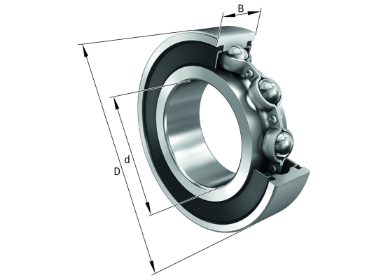 FAG S6202-2RSR-FD Kuličkové ložisko s protikorzní ochr. 