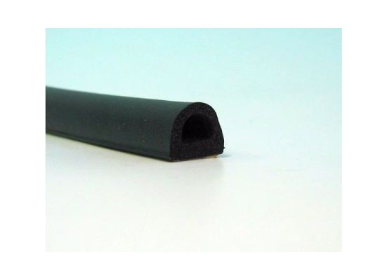 Pryžový profil EPDM mikroporézní samolepicí - tvar "D" - 14 x 12 mm