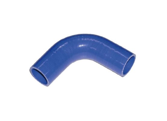 Silikontextilní koleno s výztuží RUBENA koleno 90° - d x L = 35 x 150 mm MVQ - modré