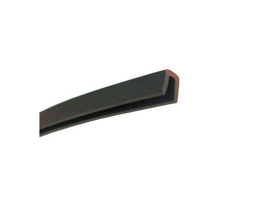 Lemovka černá U profil EPDM - 17 x 14.5 / 8.5 x 12 mm