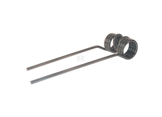 Pružné levotočivé pero 9,5 x 96 x 387 mm černé s cívkou 51 mm (Kuhn)