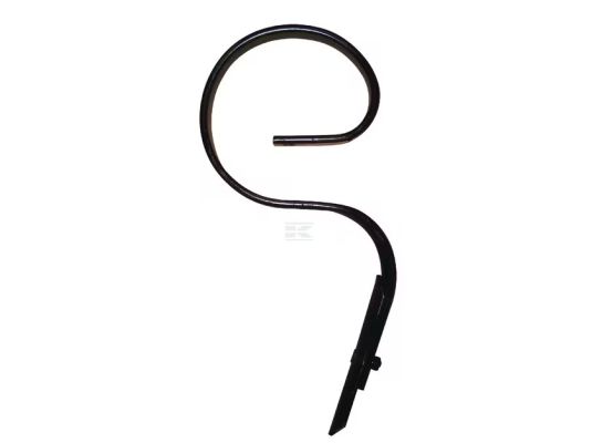 Kultivátorové pero rovné 10 x 32 x 525 se špičkou, upevňovací otvor 13 mm