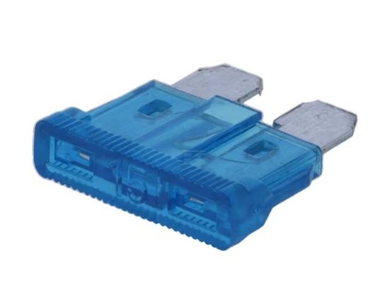 Nožová pojistka 15A, 12/24V, modrá