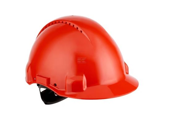 Červena bezpečnostní helma 3M