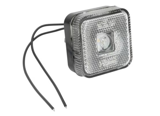 Obrysové bílé LED světlo 65x65x28 mm, čtvercové 12/24V