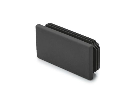 Obdélníková záslepka ELESA+GANTER 50 x 100 x 1.5 - 4.5 mm, PE, černá