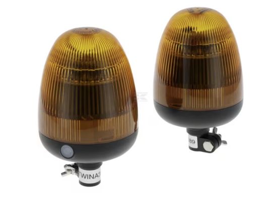 Sada 2 synchronizovatelných blikajících majáků LED TWIN 25/ 30 W, flexibilní montáž