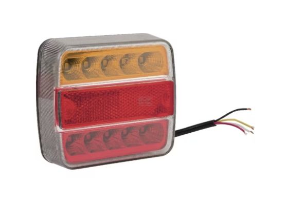 Zadní LED světlo vč. SPZ, čtveraté 100x100x40 mm, 12/24 V