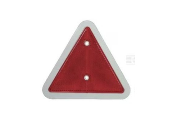 Červené trojúhelníkové odrazové sklo