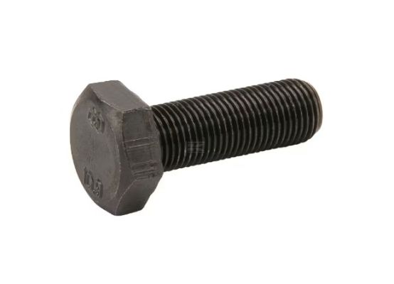 Šestihranný jemný šroub M12x1,25x25 černý 10.9, DIN961