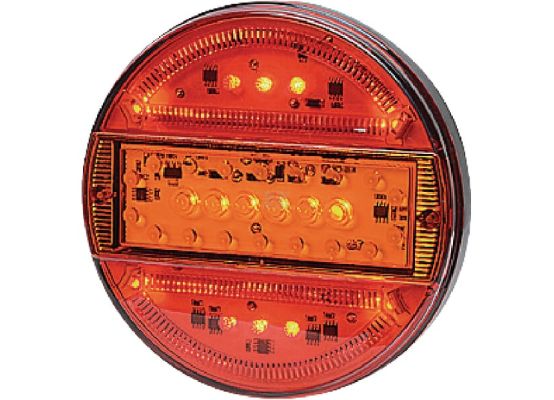 Multifunkční zadní LED světlo, kulaté, O 140 mm (12/24 V)