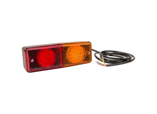 Multifunkční zadní LED světlo, obdélníkové, 200 x 70 x 60 mm (12/24 V)