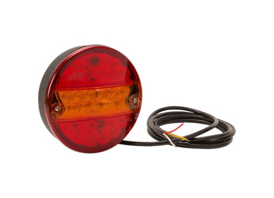 Multifunkční zadní LED světlo, kulaté, O 142 mm (12/24 V)