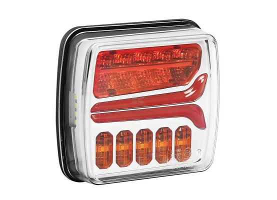 Pravé zadní LED světlo 11,4 W 110,2x102,6x40 mm, 12/24 V