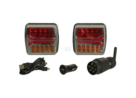 zadních LED světel, 110 x 103 mm, 7-pin (12 V, Li-ion)