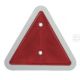 Červené trojúhelníkové odrazové sklo