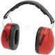 Skládací, nastavitelné chrániče sluchu červené (útlum 32,1 dB) - KH130003