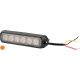 Poziční LED světlo 18 W 28x19x128 mm, 12/24 V 6 LED (oranžové světlo) - LA20014