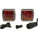 Sada magnetických bezdrátových zadních LED světel, 110 x 103 mm, 7-pin (12 V, Li-ion) - LA60035