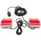 Sada magnetických zadních LED světel 7,5/2,5 m, čtvercové, 12/24 V - LA65013