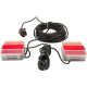 Sada magnetických zadních LED světel 12/2,5 m, čtvercové, 12/24 V - LA65014