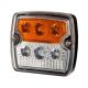 Multifunkční přední LED světlo, čtvercové, 105,4 mm (12/24 V) - LA80032