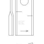 Nůž 4x45x107 mm pravý s otvorem O 18,25 mm (Kuhn, John Deere, New Holland) - 55903210KR