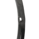 Radlice kultivátoru 195 x 40 x 6 mm otočná, zahnutá s 1 otvorem 10,5 mm