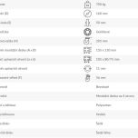 Kolo 724 LU-G160-50-50 - technická specifikace