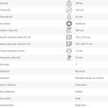 Kolo 724T LU-G150-50-50 - Technická specifikace