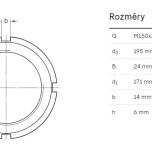 Matice KM 30 - Rozměrové údaje