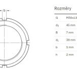 Matice KM 6 - Rozměrové údaje