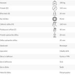 Technická specifikace kola 373 NOB-K125