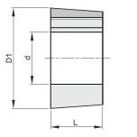 Upínací pouzdro 1210 D 16 Taper Lock - Průřez