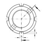 Přesná pojistná matice INA ZMA45/85 Náčrt