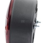 Zadní světlo levé 12/24 V, kulaté, červené/oranžové, pevná montáž, O 142 mm, Waś