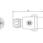 Zástrčka 7pinů pro připojení osvětlení přívěsů se šroubovou svorkou (6 - 24V)