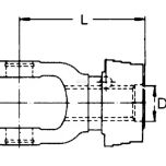 Nasazovací vidlice 1-3/8" 6drážek (W2600, P600)