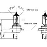 Halogenová žárovka H4, 40/45W 12V